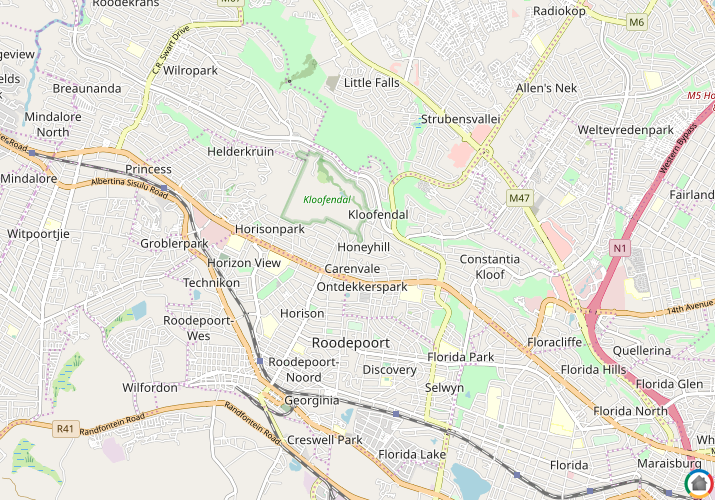 Map location of Honey Hill